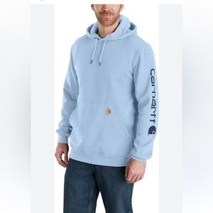 Carhartt Men's Loose Fit Midweight Logo Sleeve Graphic Sweatshirt TS0288-M S